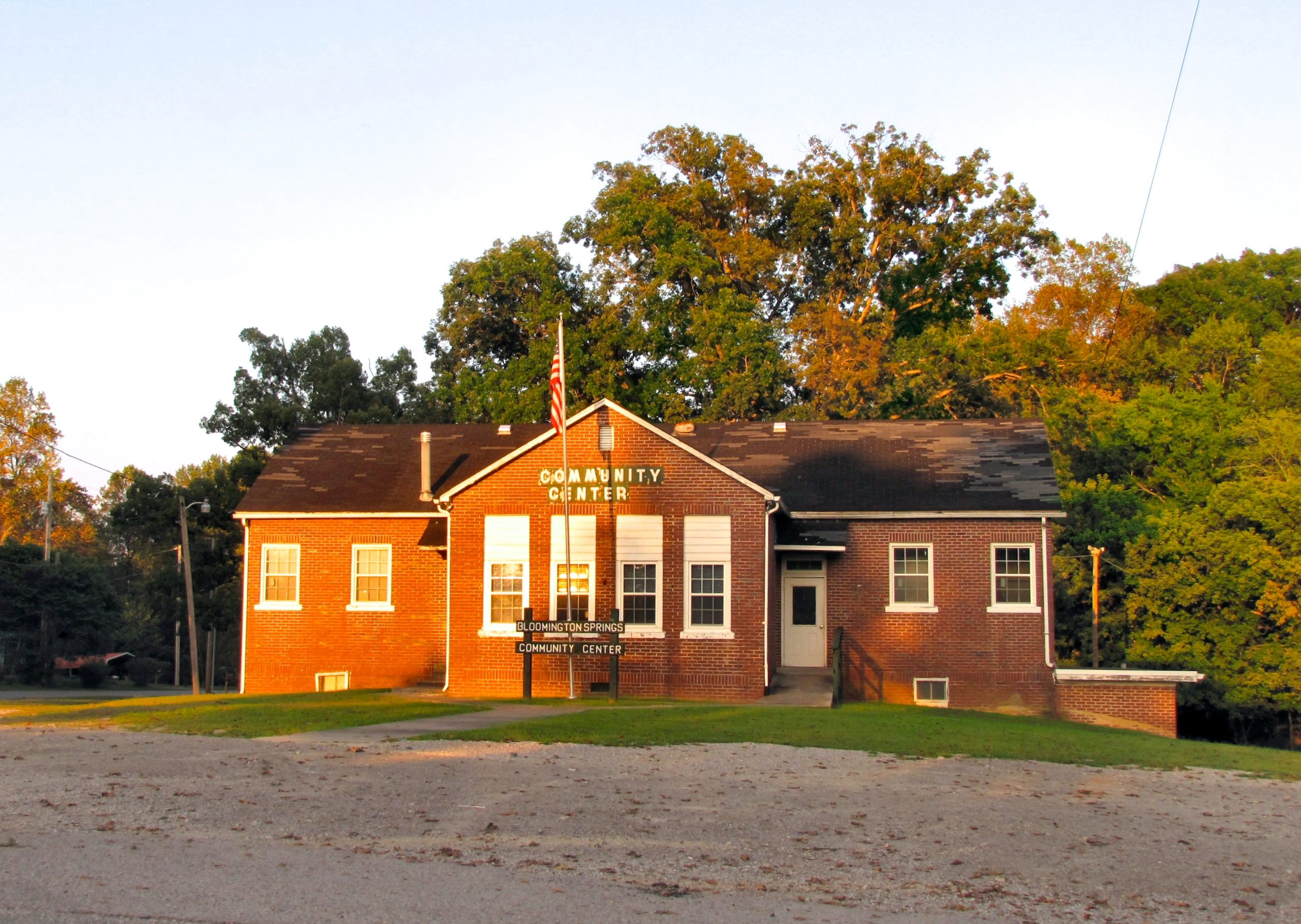 Community center in Bloomington Springs, Tennessee