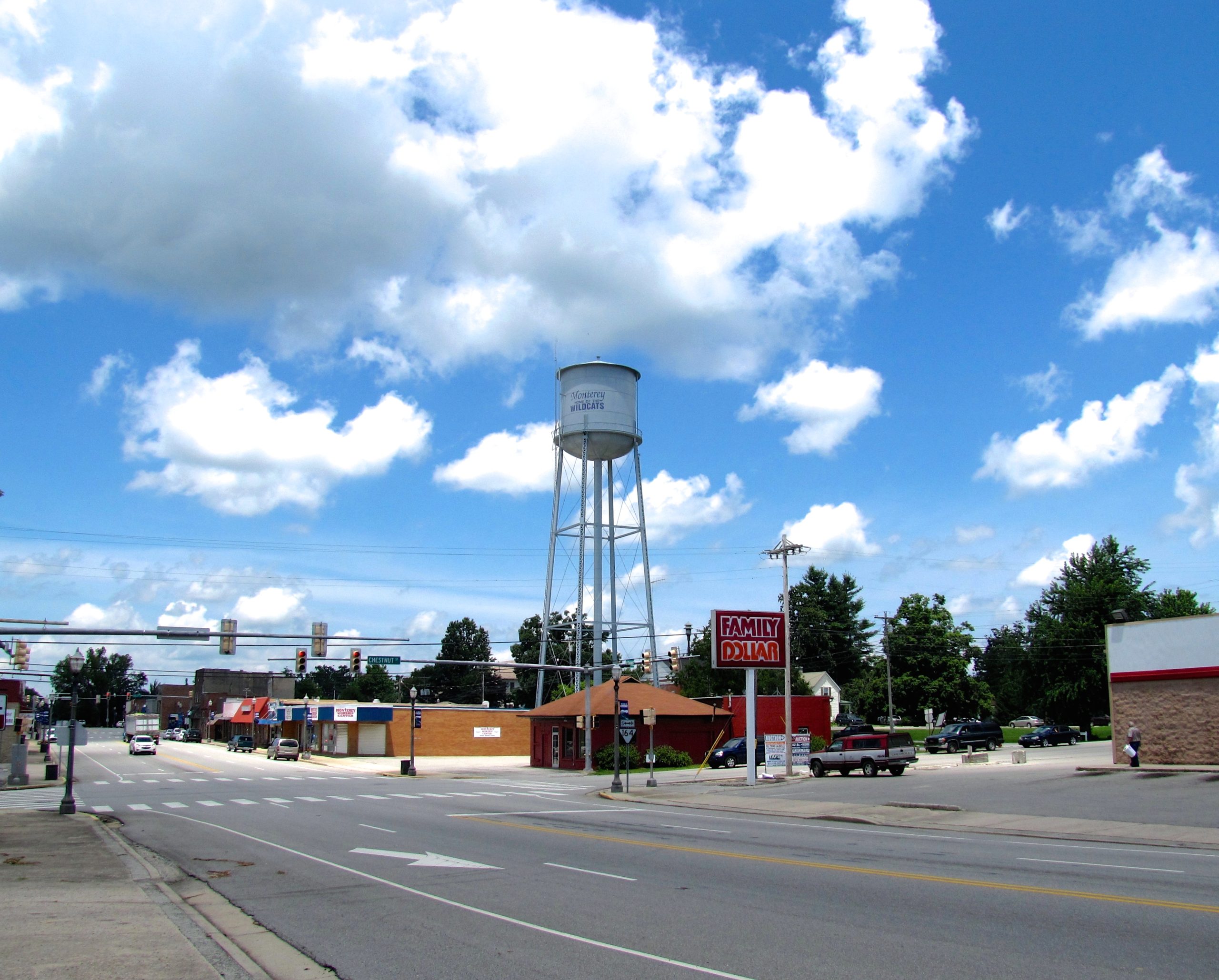 Commercial Avenue in downtown Monterey, Tennessee