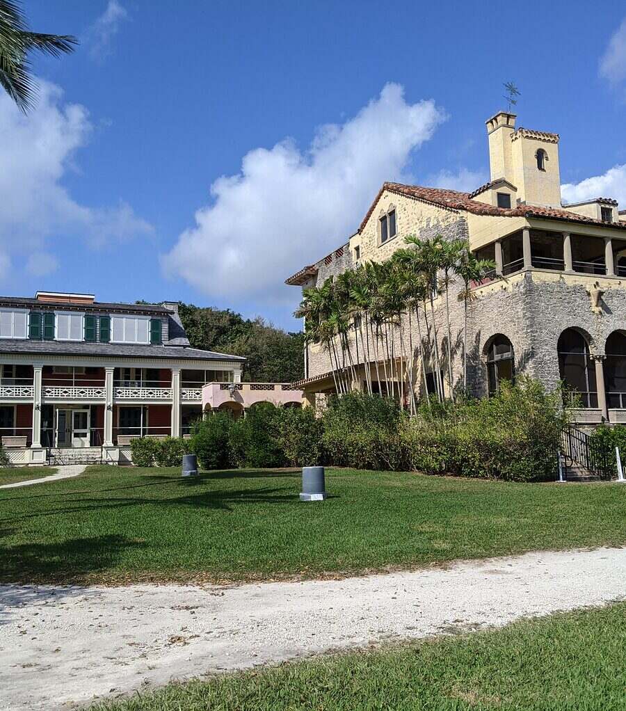 The historic houses at the Deering Estate in Palmetto Bay, Florida