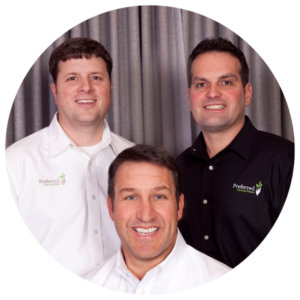 Jason Groth, Mike Barnhard, and Bob Mlynarek, proud owners of Preferred Care at Home of Clinton Township, Macomb, Grosse Pointe, and Eastern Oakland.
