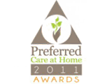 2011 Presidential Pinnacle Award 4 Carat Diamond logo for Preferred Care at Home, a leading provider of senior home care in Anchorage, Alaska.