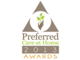 2013 Presidential Pinnacle Award Platinum logo for Preferred Care at Home, a leading provider of senior home care in Anchorage, Alaska and surrounding areas.