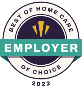 Best of Home Care Employer of Choice award 2022 for Preferred Care at Home's outstanding caregiver satisfaction in Nashville, Gallatin, White House, Madison, Hendersonville, and surrounding areas.