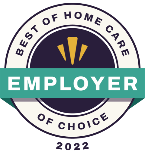 Best of Home Care Employer of Choice award 2022 for Preferred Care at Home's outstanding caregiver satisfaction in Nashville, Gallatin, White House, Madison, Hendersonville, and surrounding areas.
