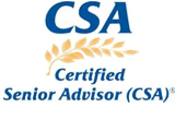 Certified Senior Advisor (CSA) logo, signifying expertise in senior care and a key qualification for senior home care in Anchorage, Alaska and surrounding areas