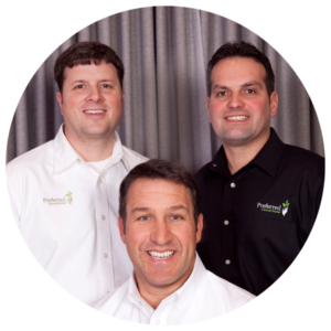 Jason Groth, Mike Barnhard, and Bob Mlynarek, proud owners of Preferred Care at Home of Clinton Township, Macomb, Grosse Pointe, and Eastern Oakland.