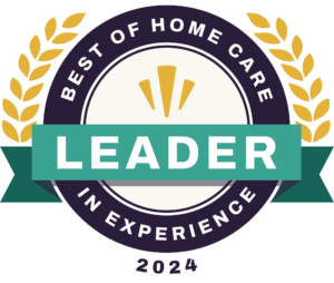 Preferred Care at Home award for being a Leader in Experience 2024 for outstanding senior care in Nashville, White House, Gallatin, Hendersonville, Madison, and surrounding areas.